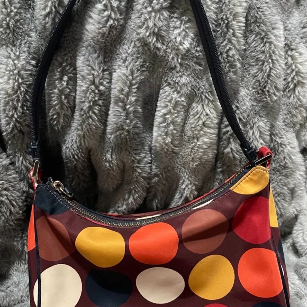 Kate Spade New York Multicolor Dot Print Nylon Shoulder Bag - Picture 5 of 7